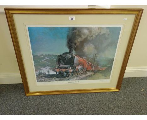 Limited edition coloured print by Terrance Cuneo limited edition of 850 with impressed stamp from the Fine Art Trade Guild si