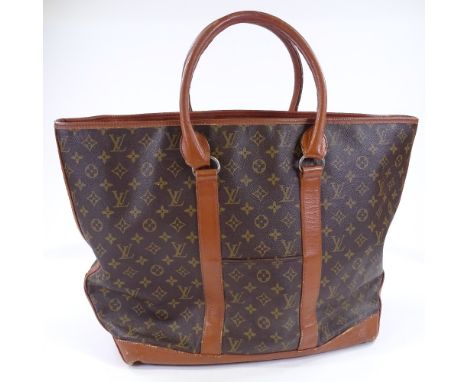 A Vintage Louis Vuitton monogram tote handbag, stamped 854, length approx 50cm