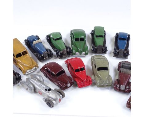 Dinky Meccano cars, all playworn 