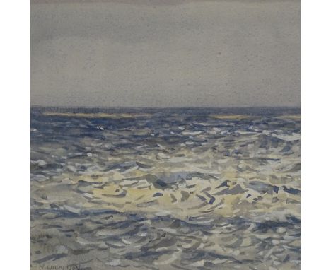 Norman Wilkinson, watercolour, seascape, 9.5" x 14", framed 