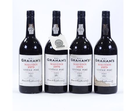 4 bottles of Graham's 1979 Malvedos Vintage Port (4) 