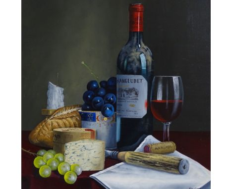 Peter Kotka (born 1951), oil on panel, 1994 Chateau D'Angludet, signed, 20" x 18", framed 