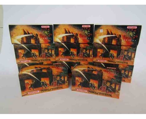 Eleven boxed Matchbox diecast Fire Engine Series vehicles    