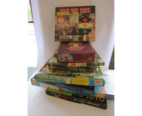 Mixed vintage games including Impact and Horse Of The Year