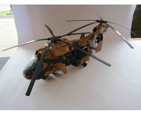A vintage Hasbro Action Force GI Joe Tomahawk with pilot, missiles etc