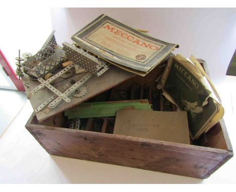 A quantity of vintage Meccano 