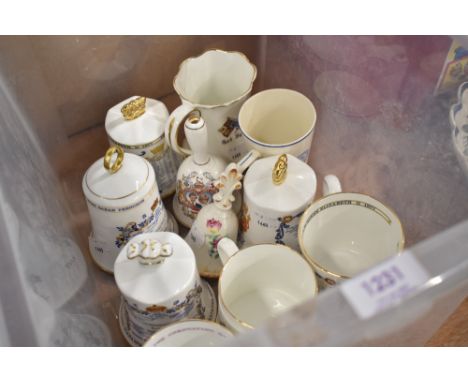 A selection of coronation cups and mugs