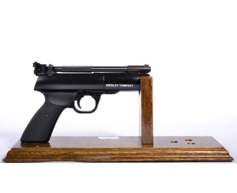 PURCHASER MUST BE 18 YEARS OF AGE OR OVER A Webley, ''Webley Tempest'', .177 Calibre Air Pistol, No. TR HT  00536, twin chequ
