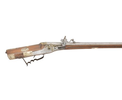 A 20 BORE GERMAN WHEEL-LOCK SPORTING GUN BY GEORG GROSS, THIRD QUARTER OF THE 17TH CENTURY, PROBABLY AUGSBURG with signed oct