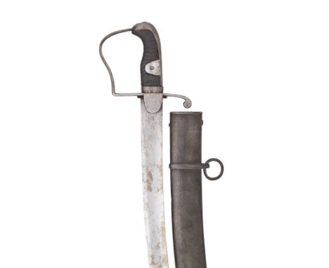 A 1796 PATTERN LIGHT CAVALRY TROOPER'S SWORD of regulation type, the blade by Woolley & Co., stamped '1' on one face, leather