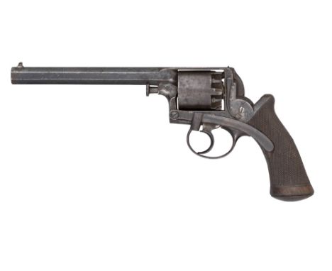 A 54 BORE DEANE ADAMS FIVE-SHOT SELF-COCKING PERCUSSION REVOLVER RETAILED BY DICKSON & SON, 63 PRINCES ST, EDINBURGH, CIRCA 1