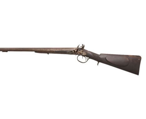 A D.B. 15 BORE FLINTLOCK SPORTING GUN BY WILLIAM SMITH, LONDON, LONDON PROOF MARKS, NO. 1151, CIRCA 1810 with tapering barrel