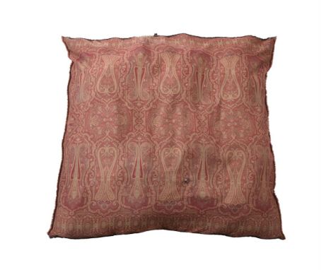 A MULBERRY AT HOME GIANT PAISLEY BEANBAG CUSHION approximately 120 x 120cm  It has been covered in Mulberry's Wool Paisley (G