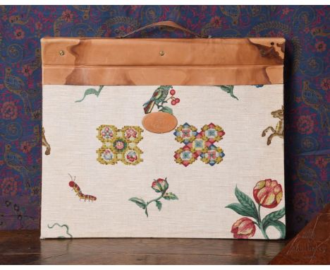 A MULBERRY LEATHER BOUND HOME FABRIC SAMPLE BOOK OF 'THE ENDYMION COLLECTION' THE FIRST MULBERRY HOME COLLECTION Containing a