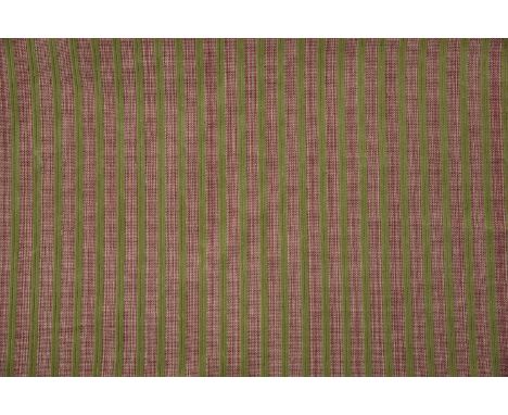 THREE MULBERRY UPHOLSTERY FABRIC ROLLS Comprising: HOUND SCOTCH MULBERRY CHECK, 128cm wide x 700cm long  VINTAGE MULBERRY CHE