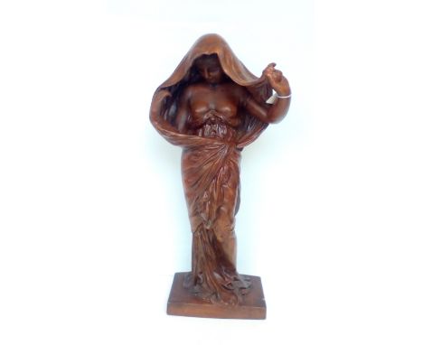 Large ceramic figure of a  lady, height 63cm 