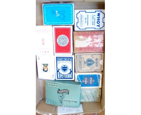 Collection of 11 packs of playing cards