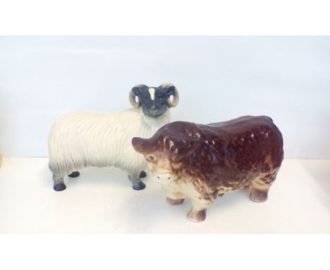 Two Melba ware figures 