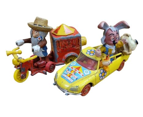 Magic Roundabout: A Pairing of a Vintage Corgi Diecast Dillan &amp; Dougal Car &amp; McHenry's Trike