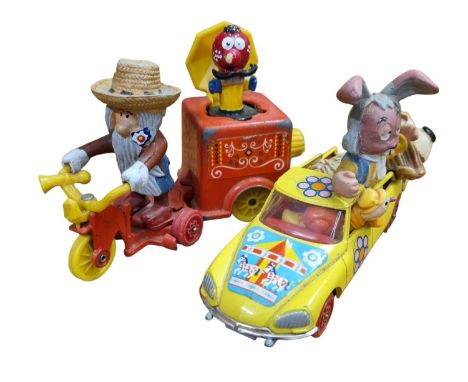Magic Roundabout: A Pairing of a Vintage Corgi Diecast Dillan &amp; Dougal Car &amp; McHenry's Trike