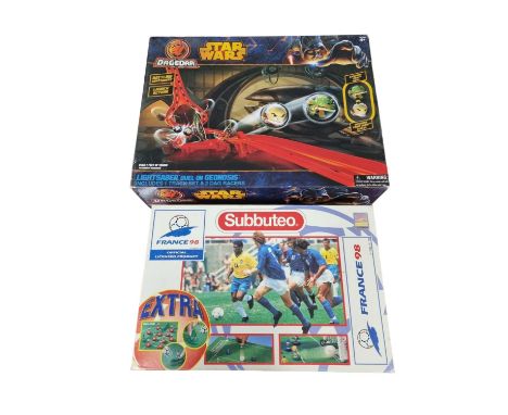 France '98 Boxed Subbuteo Set with additional teams + a Dagedar Star Wars Battle on Geonosis Drag Race Set 
