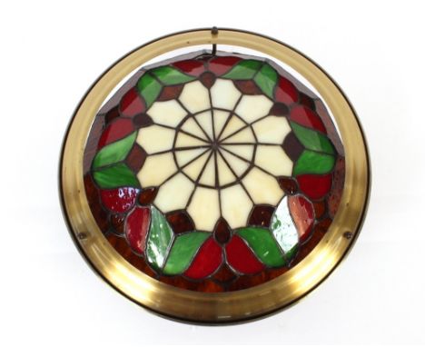 A Tiffany style ceiling light shade 