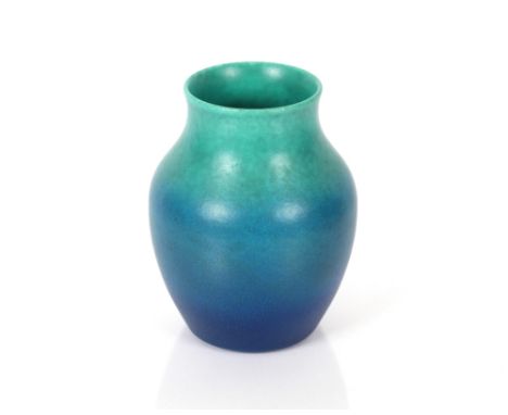 A Pilkington Royal Lancastrian vase, with turquoise to blue glaze, impress mark to base, No.3361, 16.5cm high 