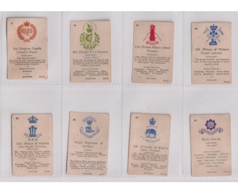 Cigarette cards, Ogden's, Army Crests &amp; Mottoes, 37 different cards plus 1 duplicate (gen. gd) (38)