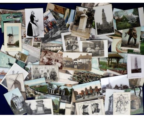 Postcards, a very mixed UK Social History and topographical mix of approx. 150 cards, with RPs of well animated vintage cards