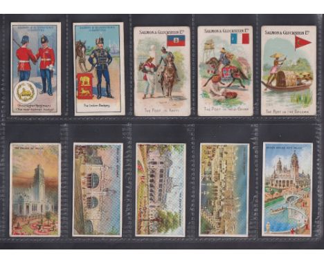 Cigarette cards, Salmon &amp; Gluckstein, 26 cards, The Great White City (6), Coronation Series 1911 (4), Wireless Explained 