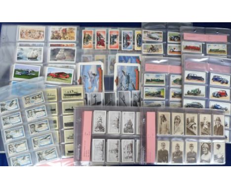 Cigarette &amp; trade cards, a collection of 24 sets, mostly transport related including Phillips Speed Champions, Lambert &a