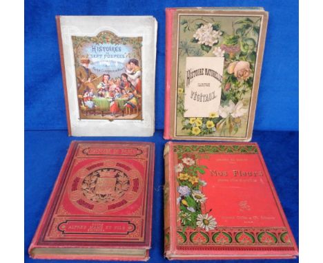 Antiquarian Books, 4 large format books to comprise 1876 Histoire De Paris et de Ses Monuments, 1869 Histoires De Sept Poupee