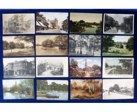 Postcards, London, a small selection of cards (30) relating to Walthamstow, Chingford, Chelmsford etc mostly printed, a few p