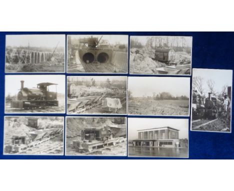 Postcards, Rail, a selection of 10 RPs of the Metropolitan Railway North London District, with various views of the Undergrou