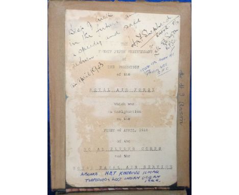 Photographs, an album of approx. 141 small format photographs (8cm x 6cm) of army life in India during WW2 (1944) inc. Chakra
