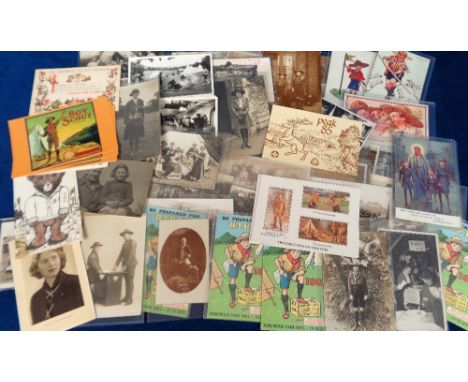 Postcards, a Scouts and Guides selection of approx. 94 cards and photographs, inc. RPs of Guides, Scouts (individual and grou