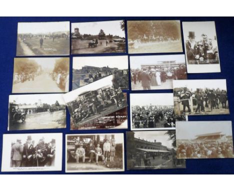 Horseracing, Royal Ascot, a collection of 15 vintage photographic postcards showing scenes from the Royal meeting including c