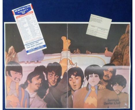 Music and Entertainment, Beatles Memorabilia 1966-71 to comprise KBTR 1965 Denver flyer showing Beatles at #1, 2 Beatles Fan 