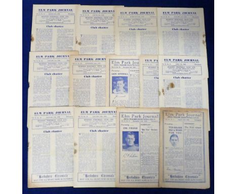 Football programmes, Reading homes 1947/8, 13 programmes v Ipswich, Swansea, Southend, Swindon, QPR, Walsall, Newport, Bromle