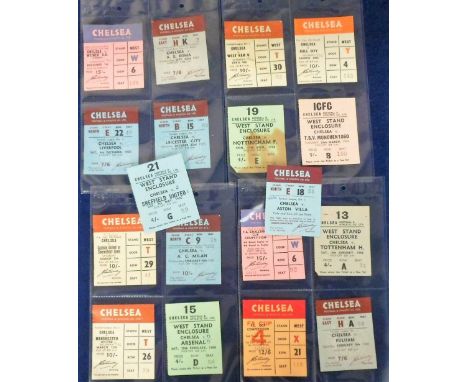 Football tickets, Chelsea home match tickets, 18 tickets, AS Roma (ICFC), Leicester City, Weiner SC (ICFC), Liverpool, Totten