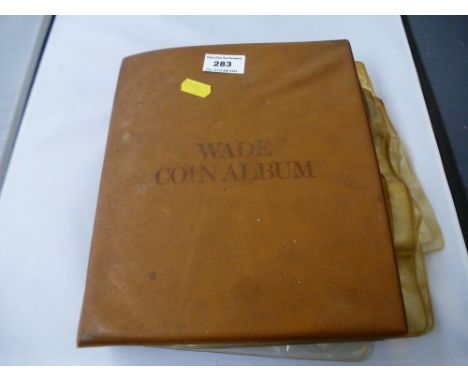 WADE COIN ALBUM WITH ASSORTED UK COINS