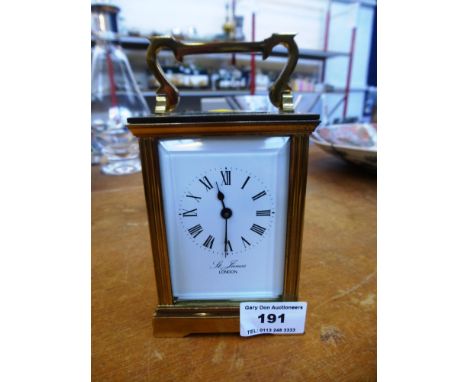 ST. JAMES LONDON CARRIAGE CLOCK 4.5" X 3" X 2.5"