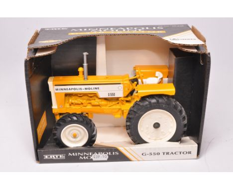 Ertl 1/16 farm model issue comprising Minneapolis Moline G-550 Tractor. Looks to be without fault in original box.