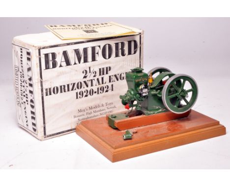 Megs Models 1/10 scale Hand-built Bamford Horizontal Engine. Displays without obvious sign of fault, albeit would benefit fro