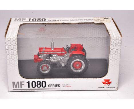 Universal Hobbies 1/32 diecast farm model issue comprising Massey Ferguson 1080 Tractor. 4WD Edition. Excellent, and secure i