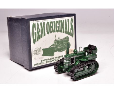 G&amp;M Originals hand-built 1/32 farm model issue comprising Fowler Mark VF Crawler Tractor (without blade). Displays withou
