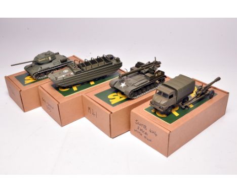 Solido Military group to include Simca Sumb 4 x 4, GMC Dukw 353 plus others as shown. All look to be without obvious signs of
