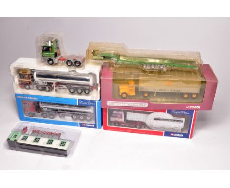 A selection of Corgi 1/50 diecast model truck issues with boxes, as shown (some part boxes). Not checked for exact completene