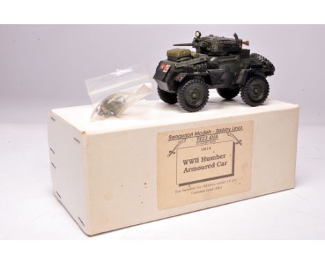 Bengurion (England) 1/32 scale hand-built Military model comprising GS14 WWII Humber Armoured Car. Displays without obvious s