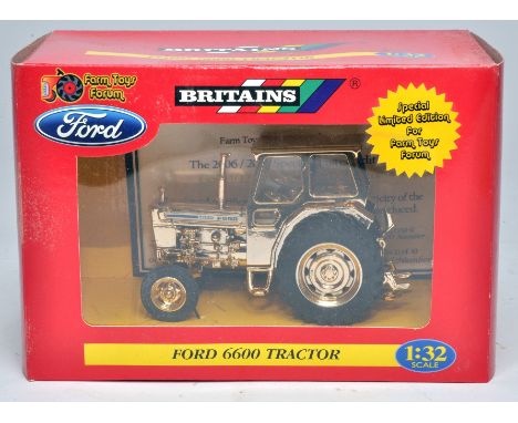 Britains - Farm Toys Forum 1/32 diecast farm model issue comprising Ford 6600 Tractor. Special Gold Edition, Certificate No. 